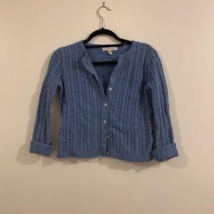 Vintage Blue Cotton Cardigan